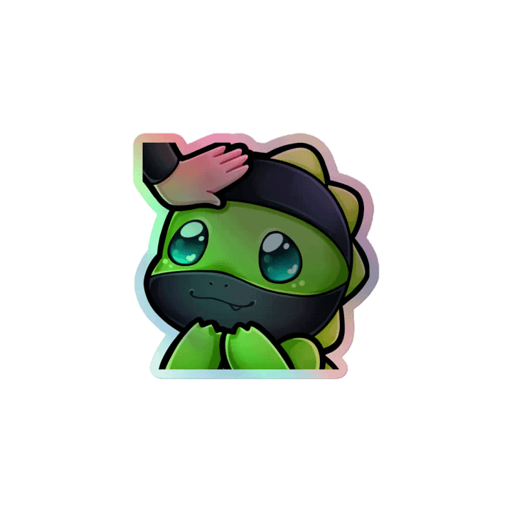 Holographic Dino Sticker product image (1)