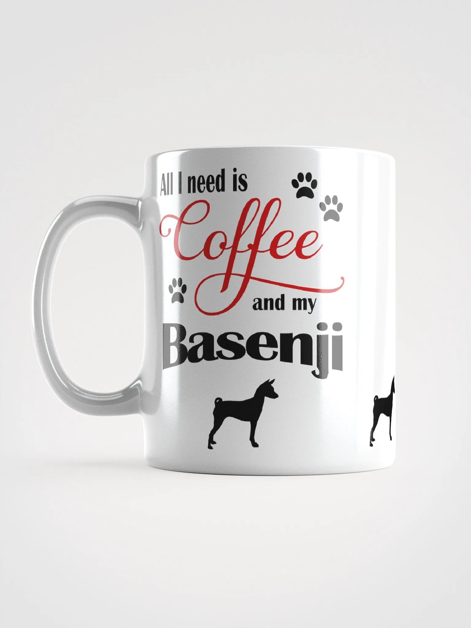 Coffee and my Basenji Mug product image (6)
