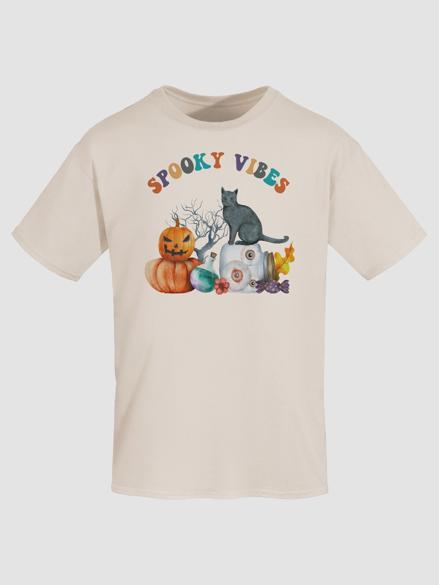 Retro Spooky Vibes Halloween T-Shirt product image (7)