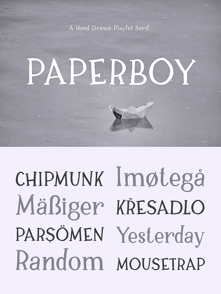 Paperboy | A Hand Drawn Serif Typeface product image (1)