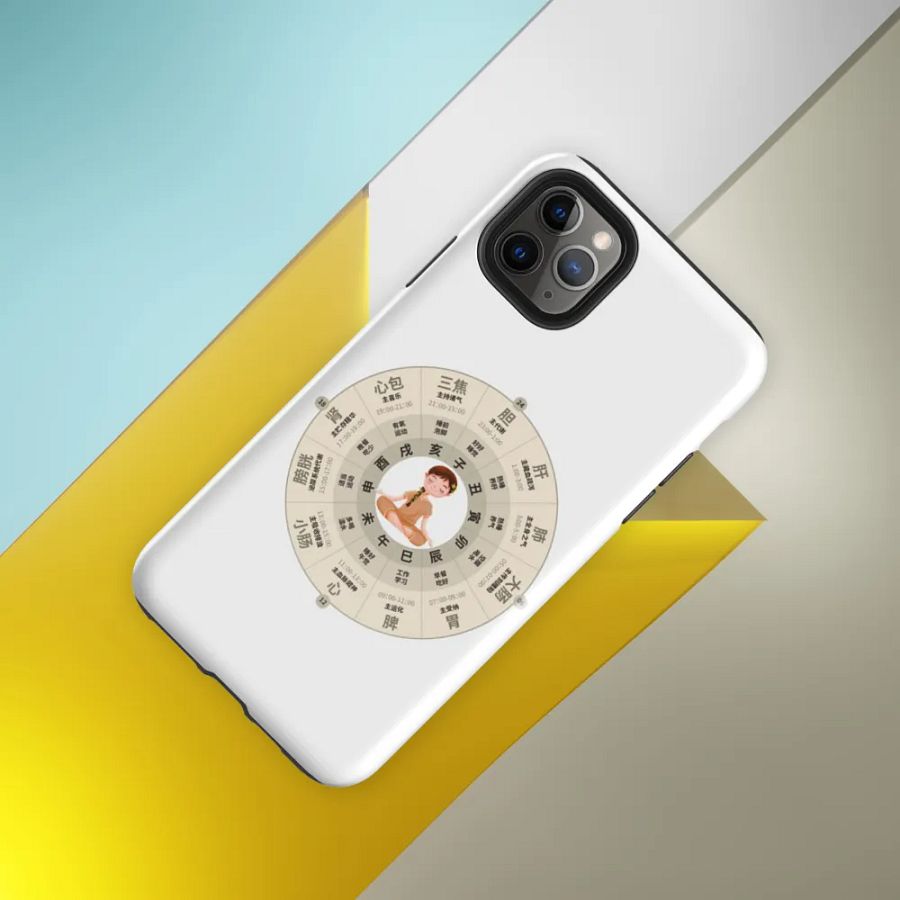 中医养生 iPhone®手机壳 - 子午流注12时辰养生主题 product image (8)