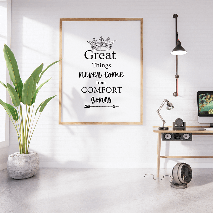 Wall Art 'Great Things' Motivational Poster product image (1)
