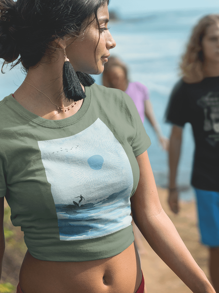 Tranquil Waters Crop Tee product image (1)