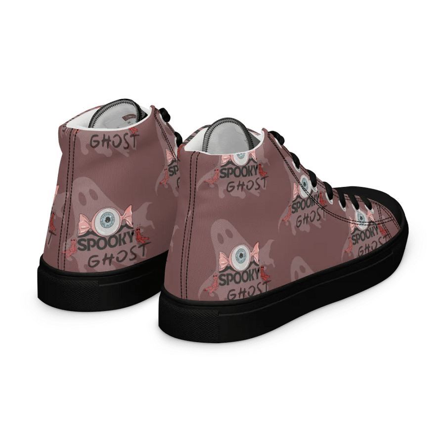 Spooky Ghost Men's High Top Shoes product image (11)