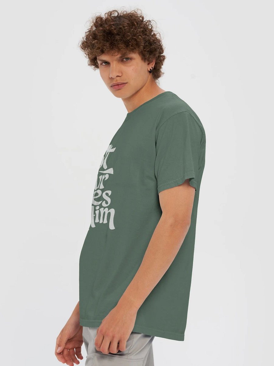 Cast All Your Cares on Him – 1 Peter 5:7 Bible Verse Comfort Colors T-Shirt product image (7)
