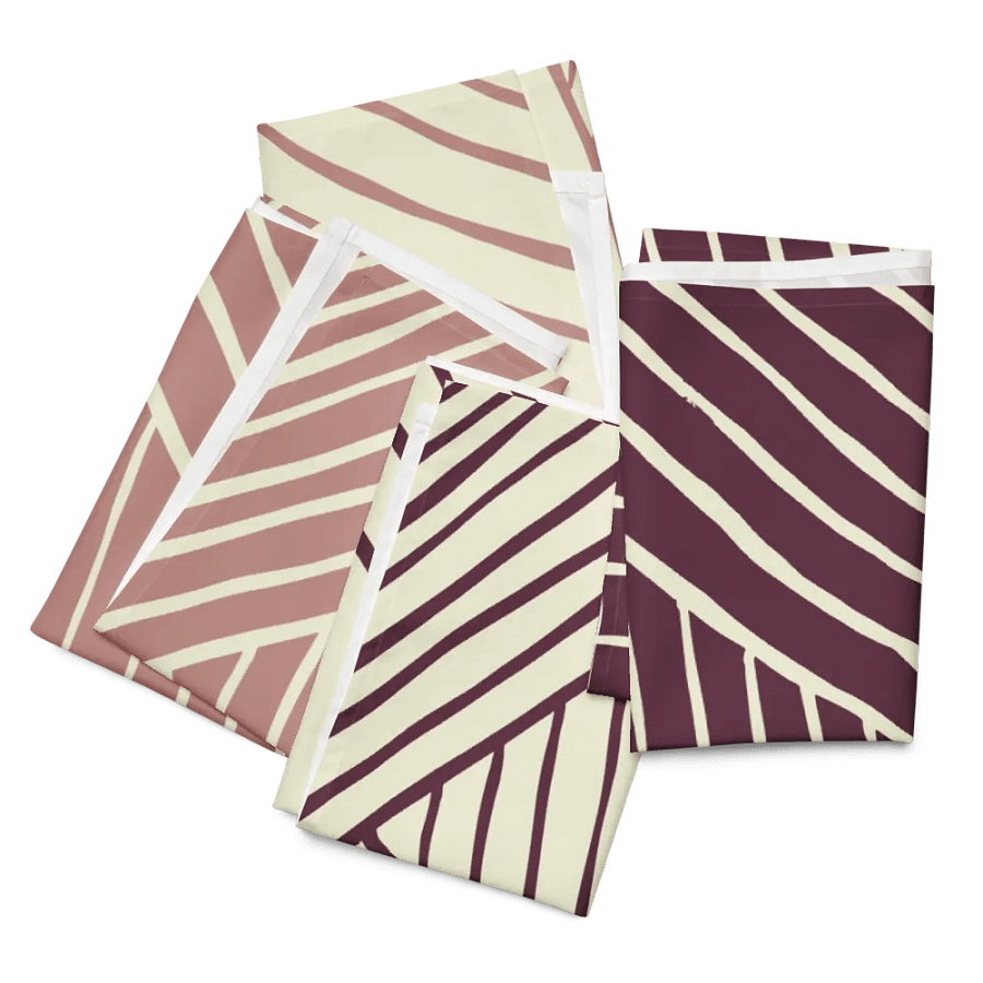 Napkins: Vintage Blush & Regal Plum product image (10)