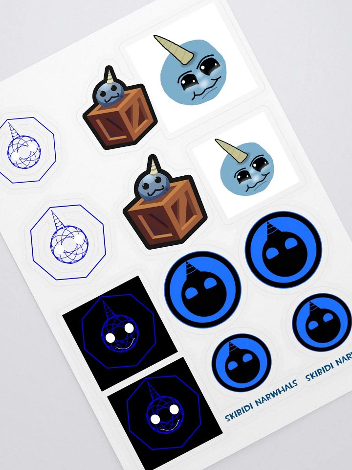 narwhals stickers sheets product image (1)