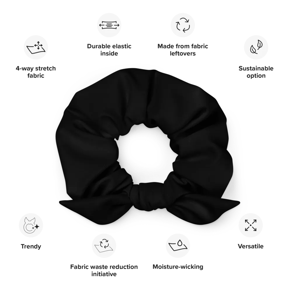 Pure Black Scrunchie product image (9)