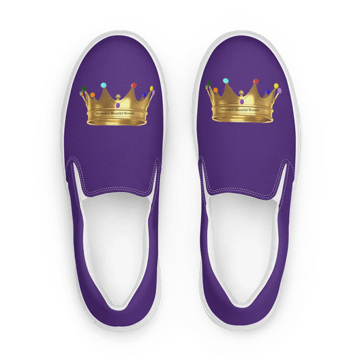 Queendom Beautiful Women Crown Canvas Shoes /Purple (TM) product image (1)