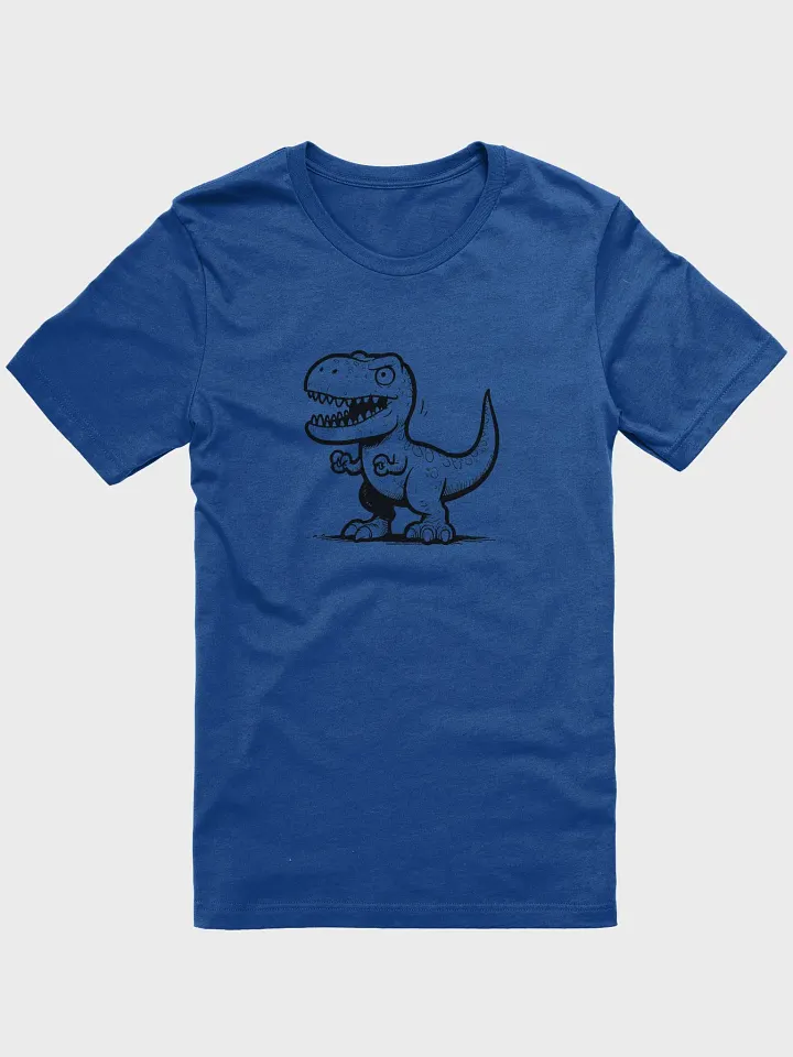 A blue shirt with a dinosaur on it (Colorless) product image (1)
