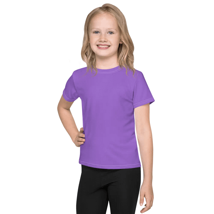 Kids Plain Color Amethyst T-Shirt product image (1)