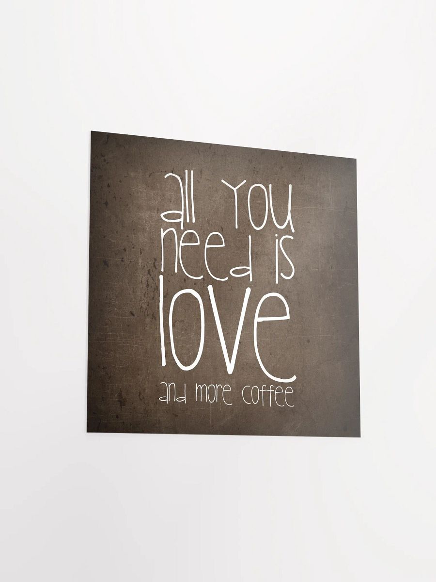 Love & Coffee Textured Poster product image (8)