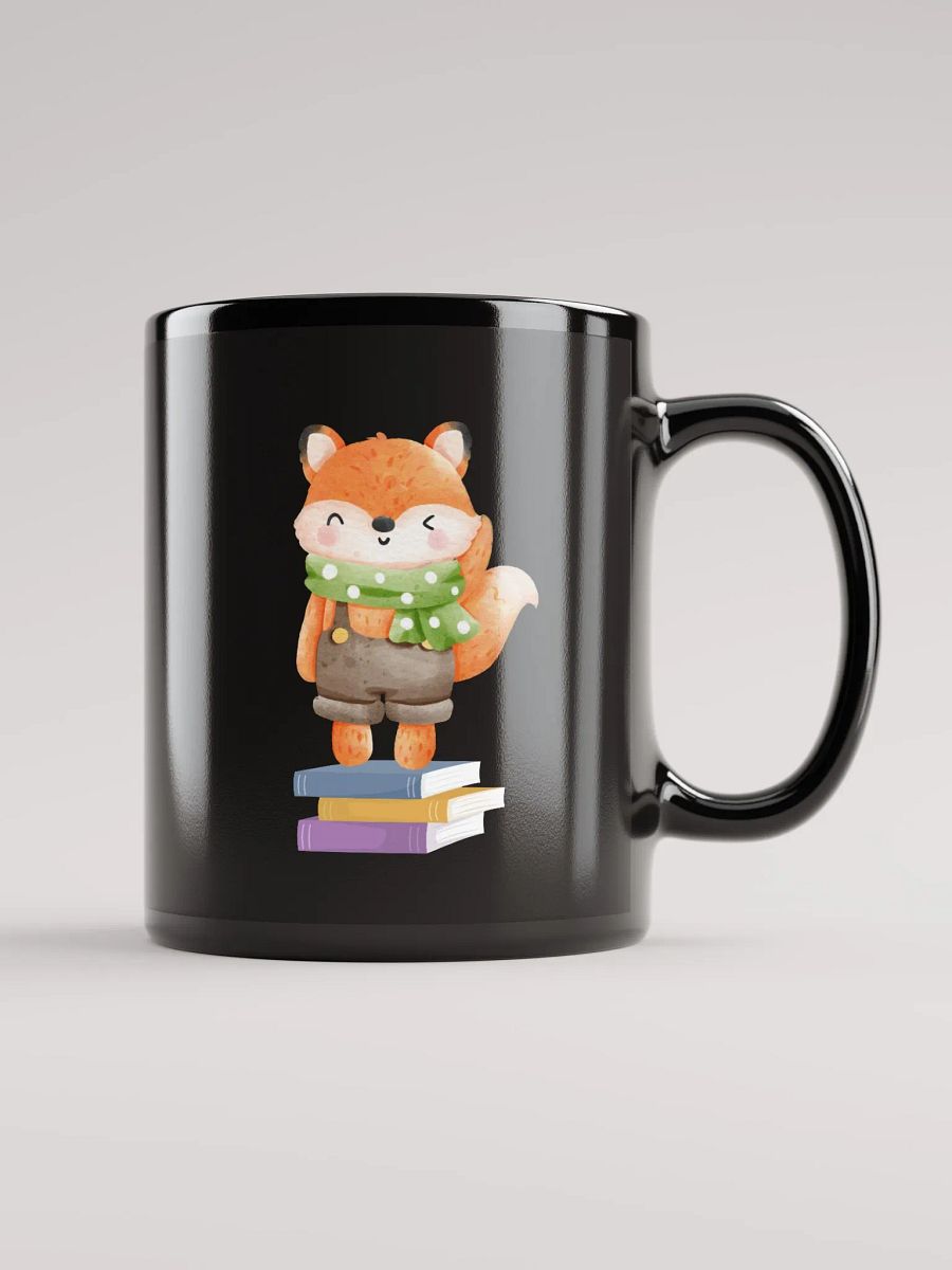 Studious Peach | Black Glossy Mug product image (1)