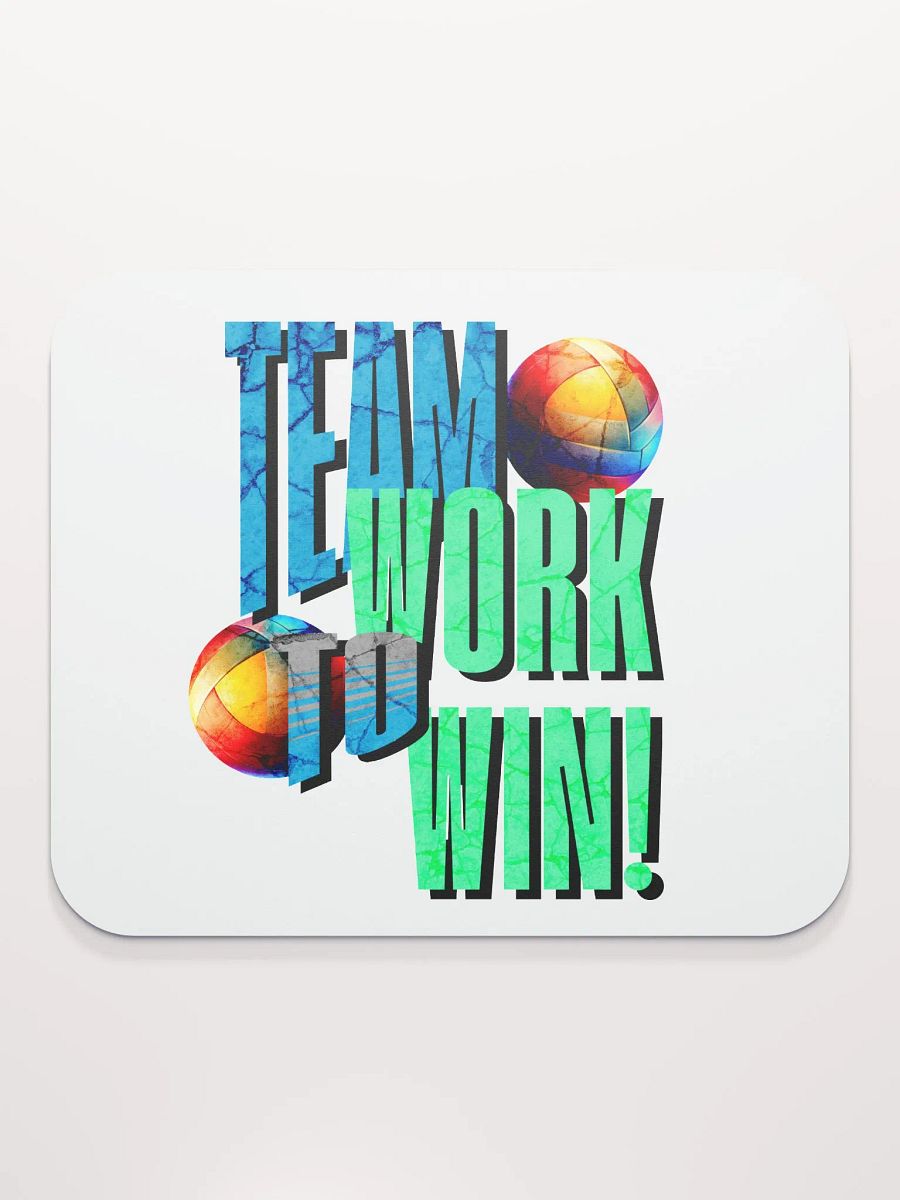 Team Work to Win Volleyball Mouse Pad product image (2)