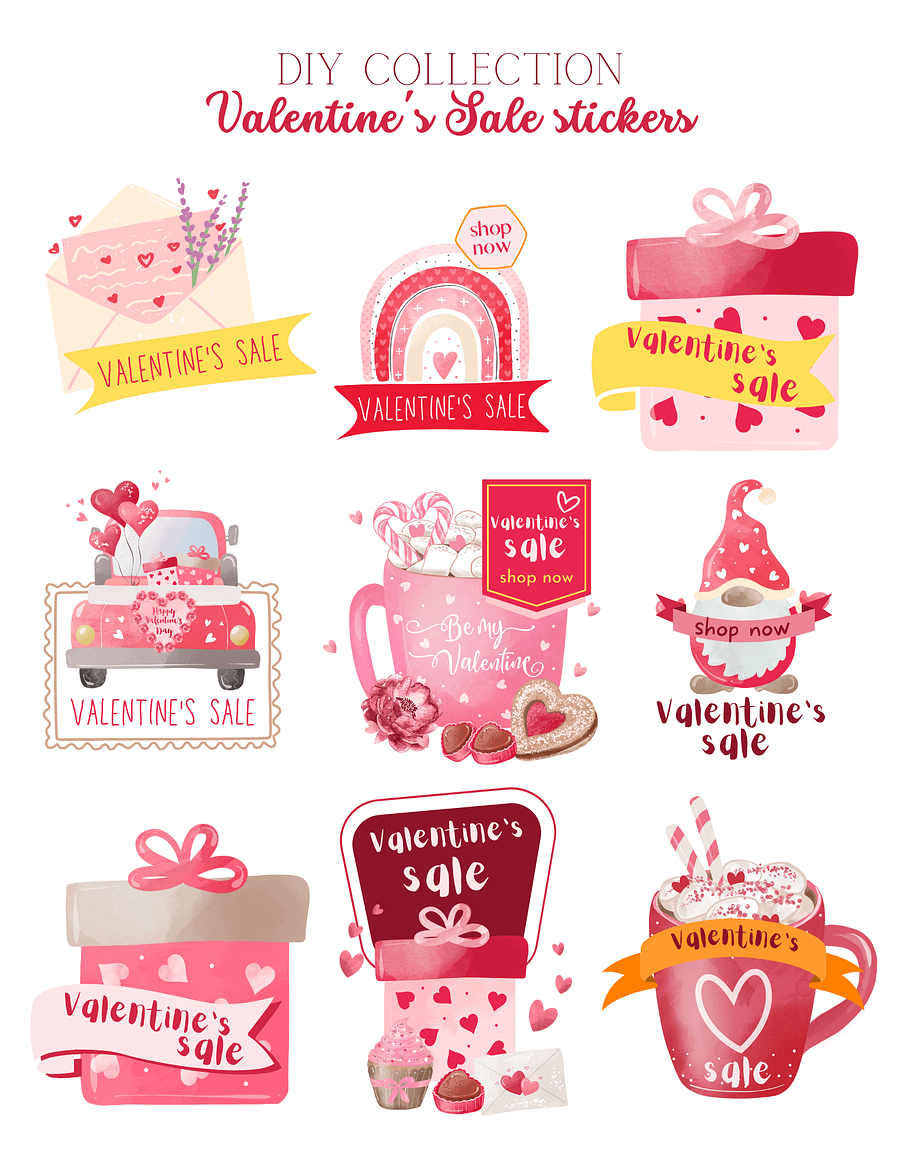 🌹 Valentine's Day Sale Stickers – Spread the Love with Every Peel! 💌 product image (2)