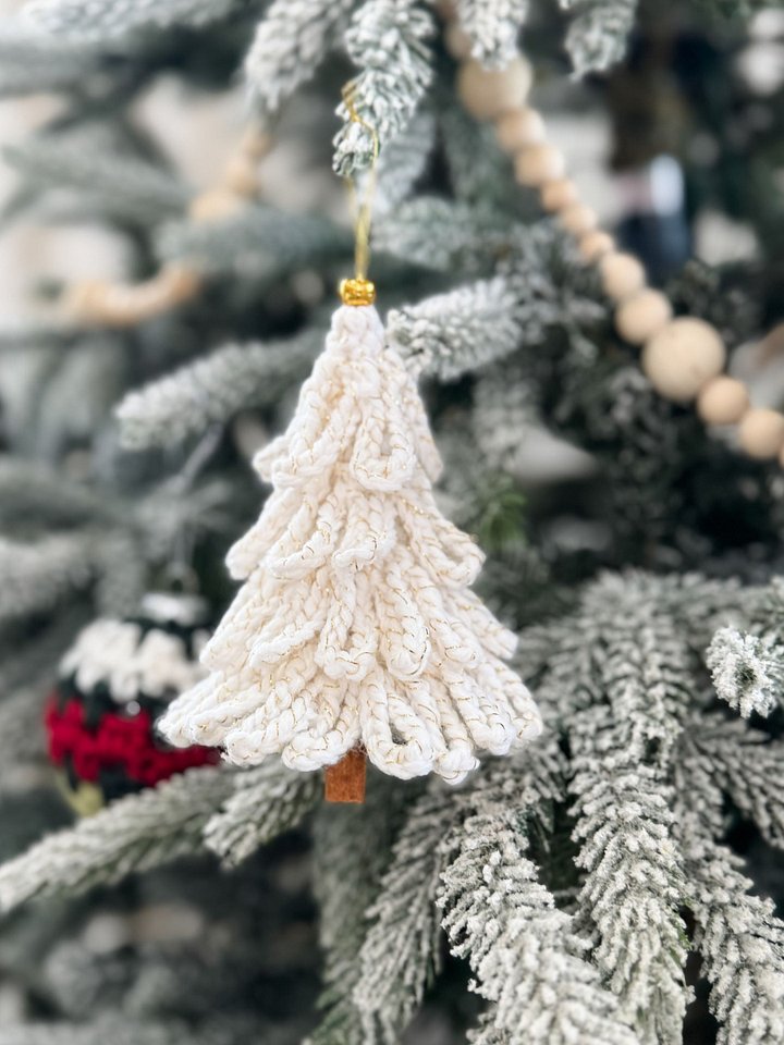Loopy Tree Ornament Crochet Pattern product image (1)