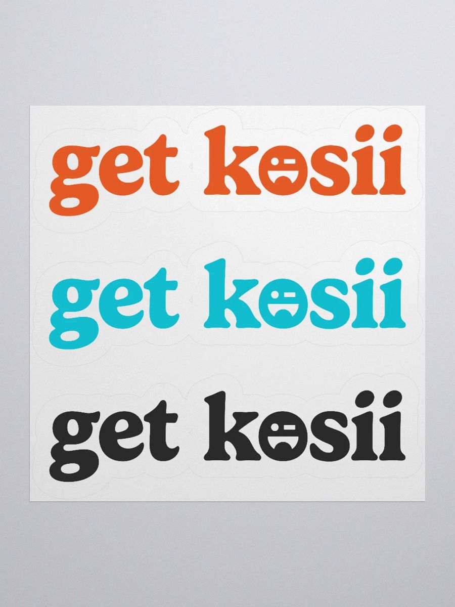 3 Get Kosii Logo Stickers product image (1)