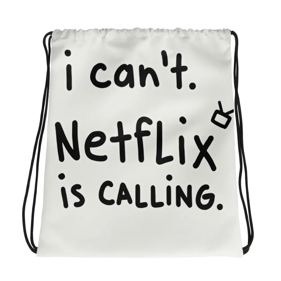 NetFlix Calling Drawstring Backpack product image (1)