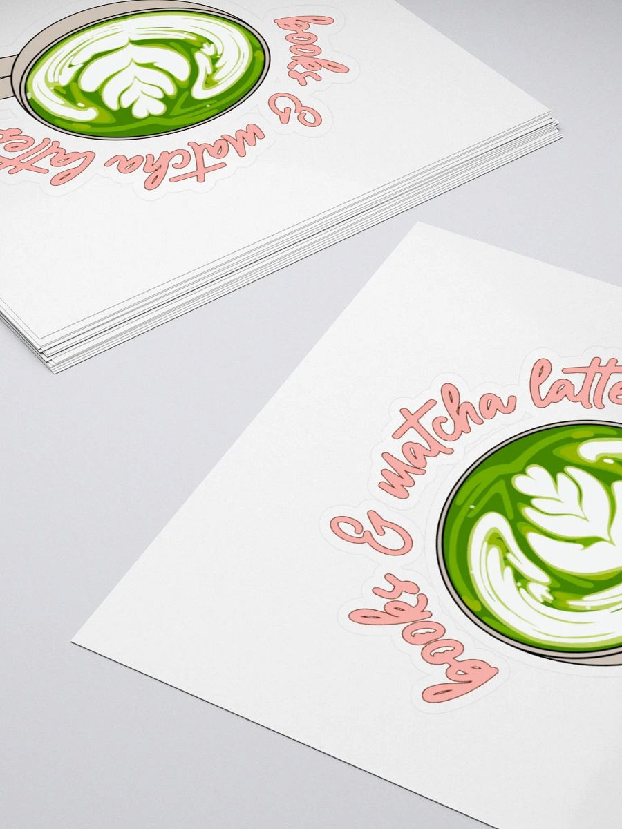 Books and Matcha Lattes Sticker product image (4)