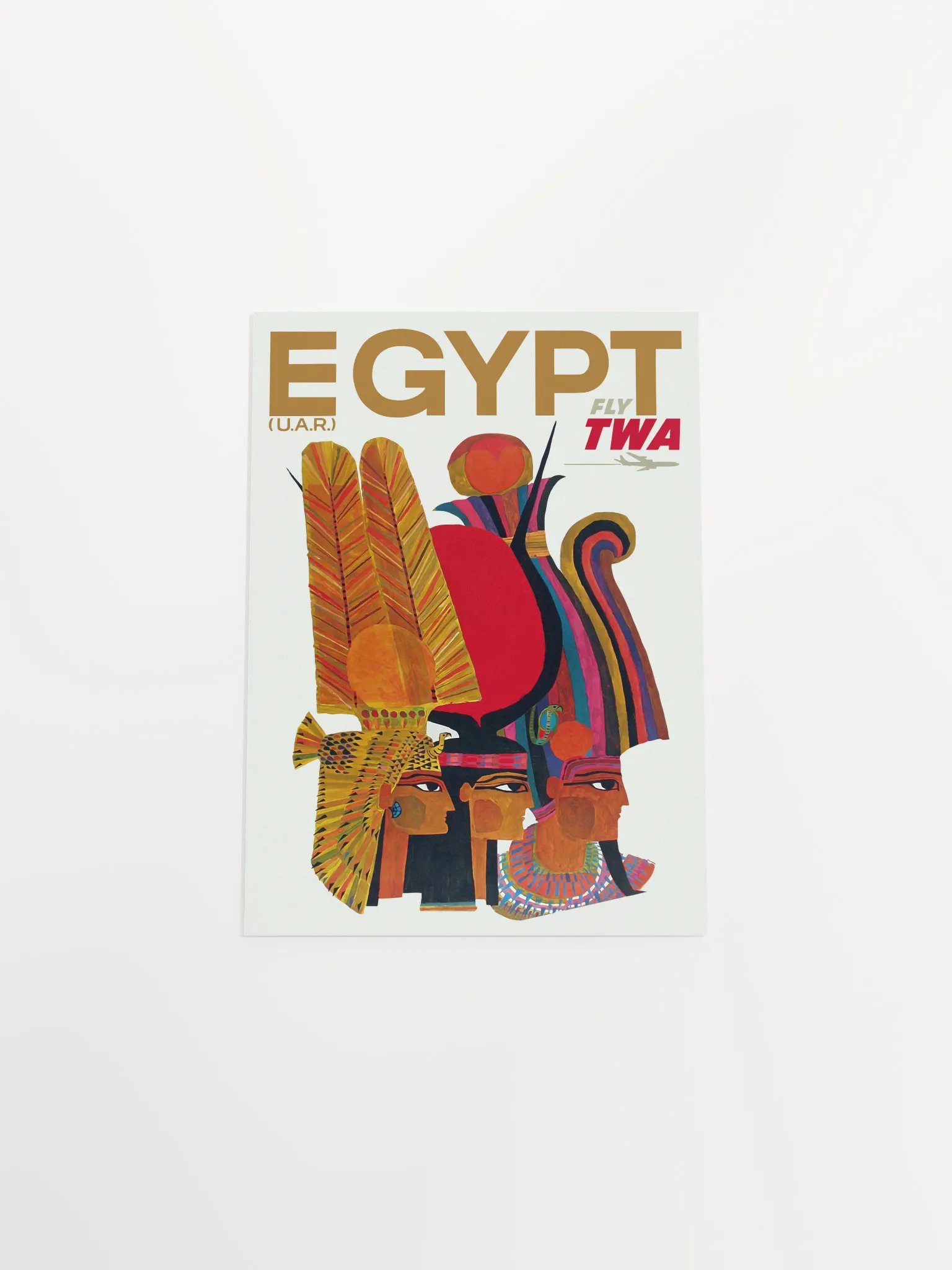 Egypt, TWA 1960 — retro vintage travel poster, retro travel art, retro travel wall art product image (10)