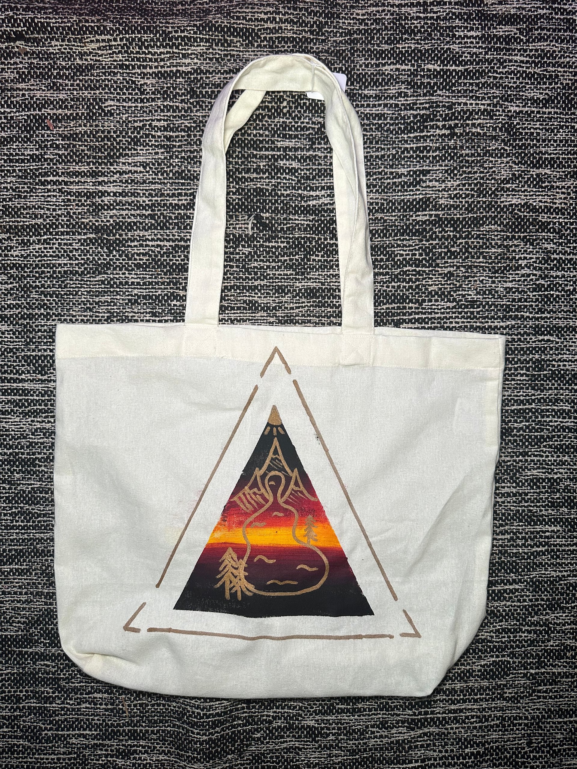 Serenity by the Sun Hand Painted Tote Bag product image (3)
