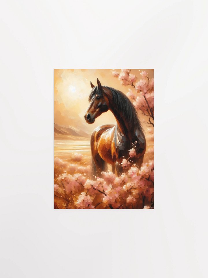 Golden Serenity Horse Poster product image (1)