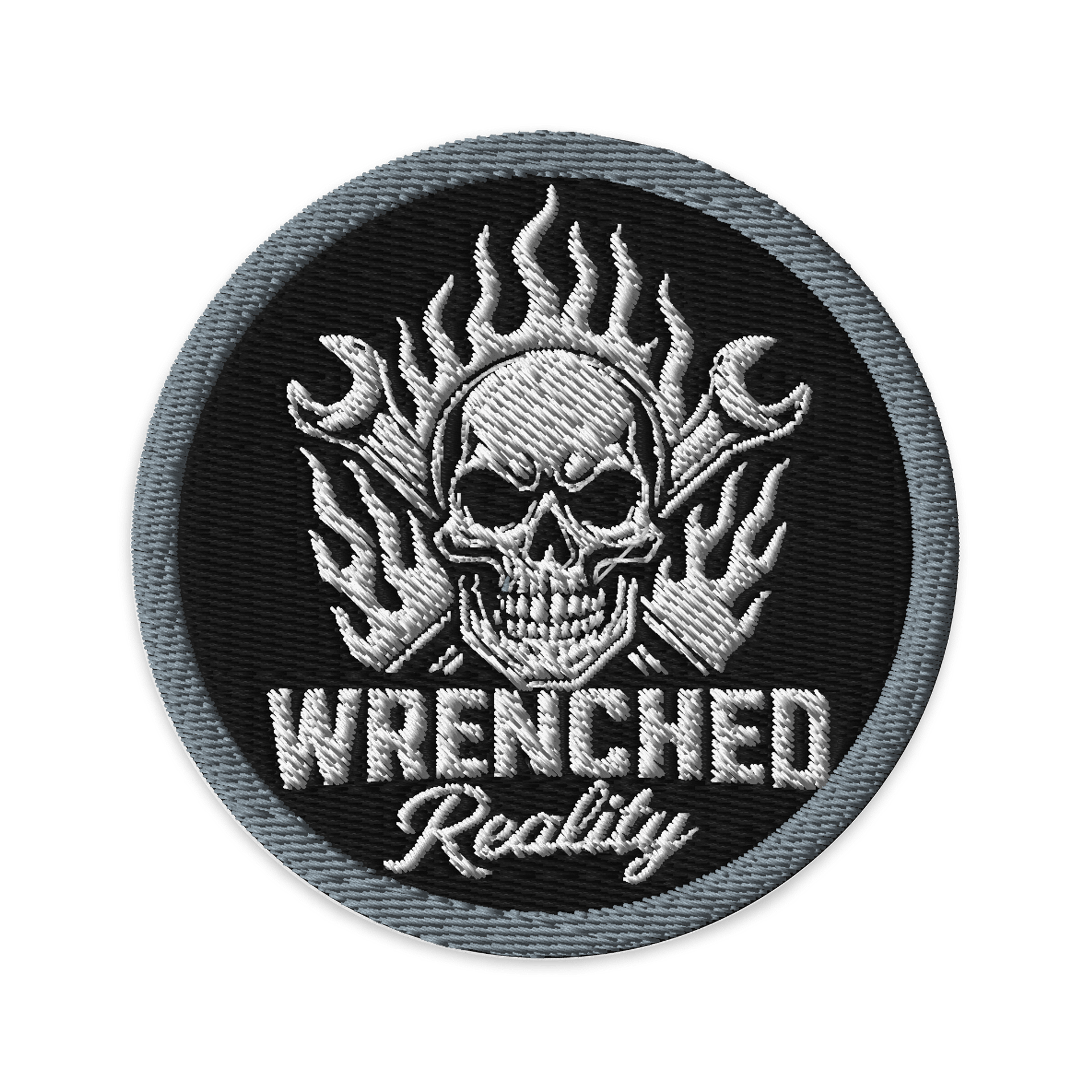 Flaming Skull Wrench Patch Set product image (1)