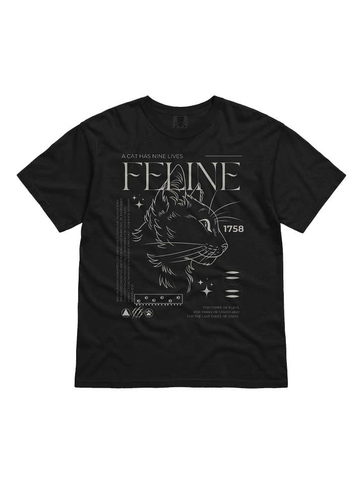 Feline Design Comfort Colors 100% Cotton Shirt product image (1)