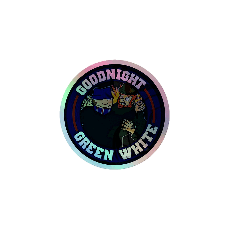 Goodnight Green White "Holo" Sticker product image (1)