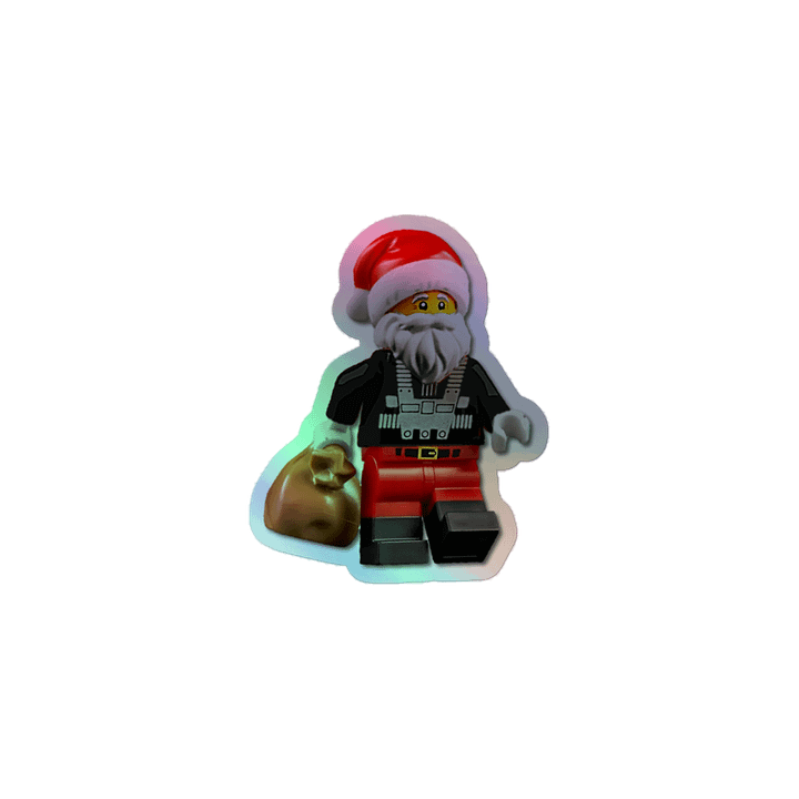 Blacktron Santa Holographic Sticker Sheet product image (1)