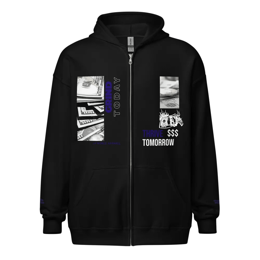 Grind and thrive Abstract Zip Hoodie product image (1)