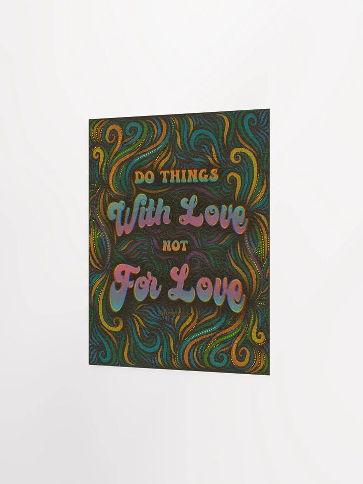 Matte Poster - With Love, Not For Love product image (4)