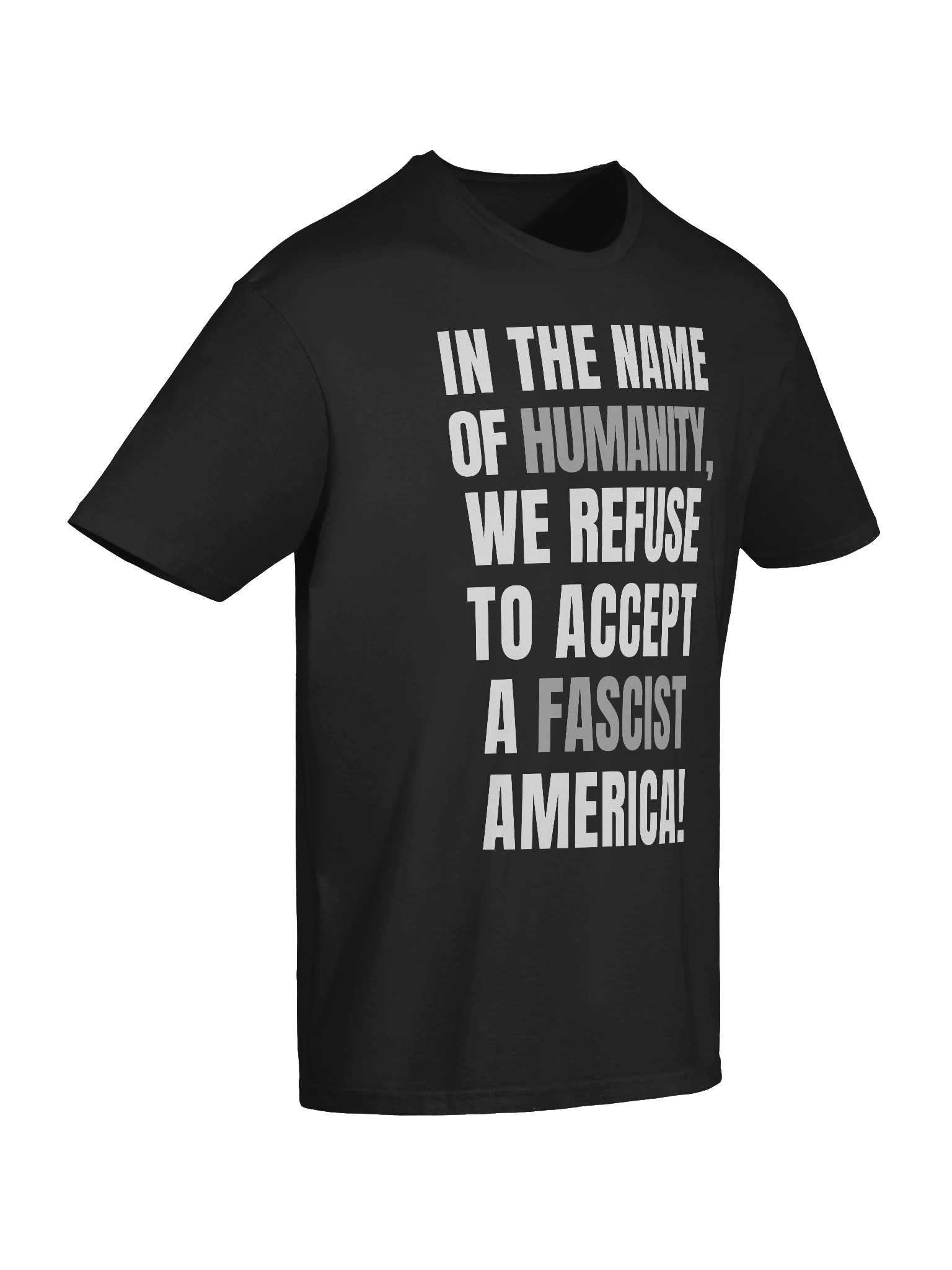 In the Name of Humanity- Black shirt product image (10)