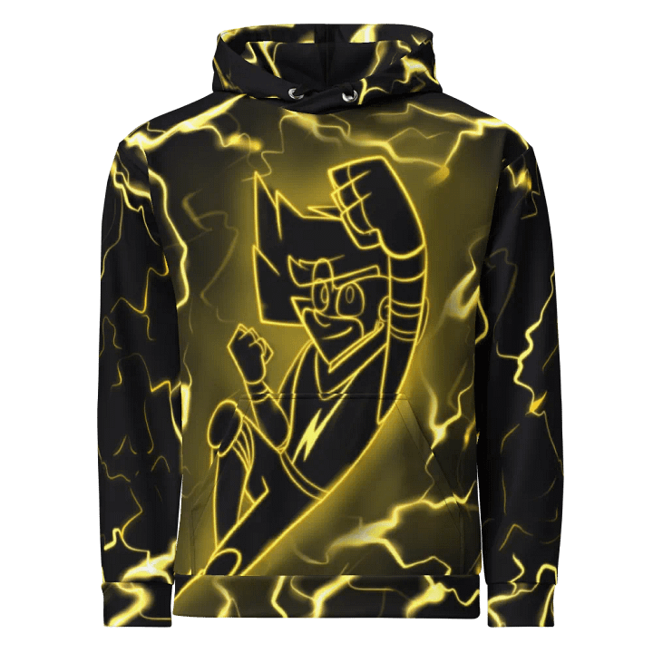 Swift Spark: Lightning Hero All-over print hoodie product image (1)