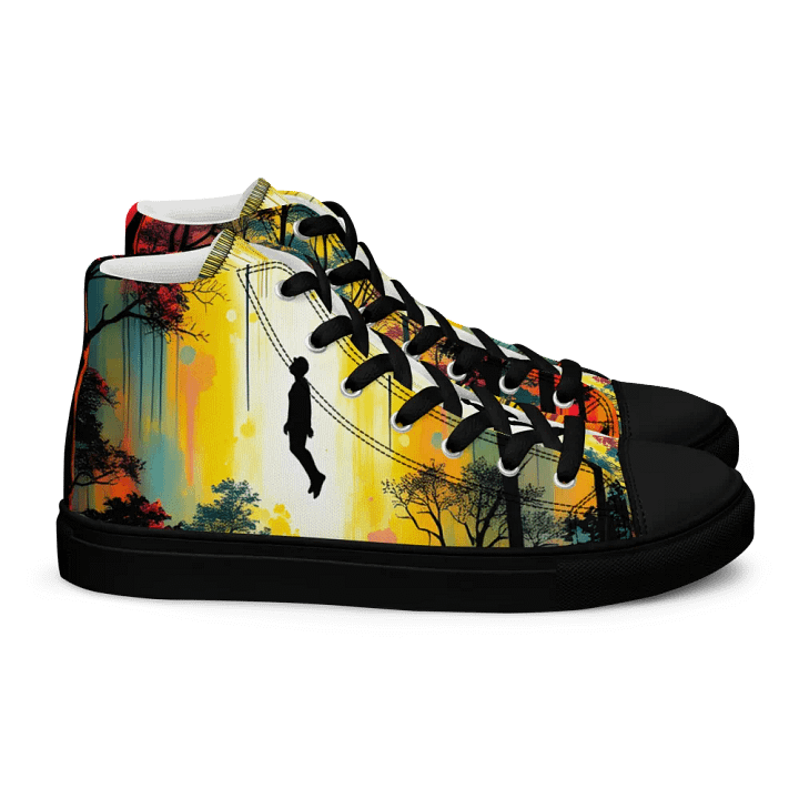 Ethereal Forest Levitation Women's canvas High Tops product image (2)