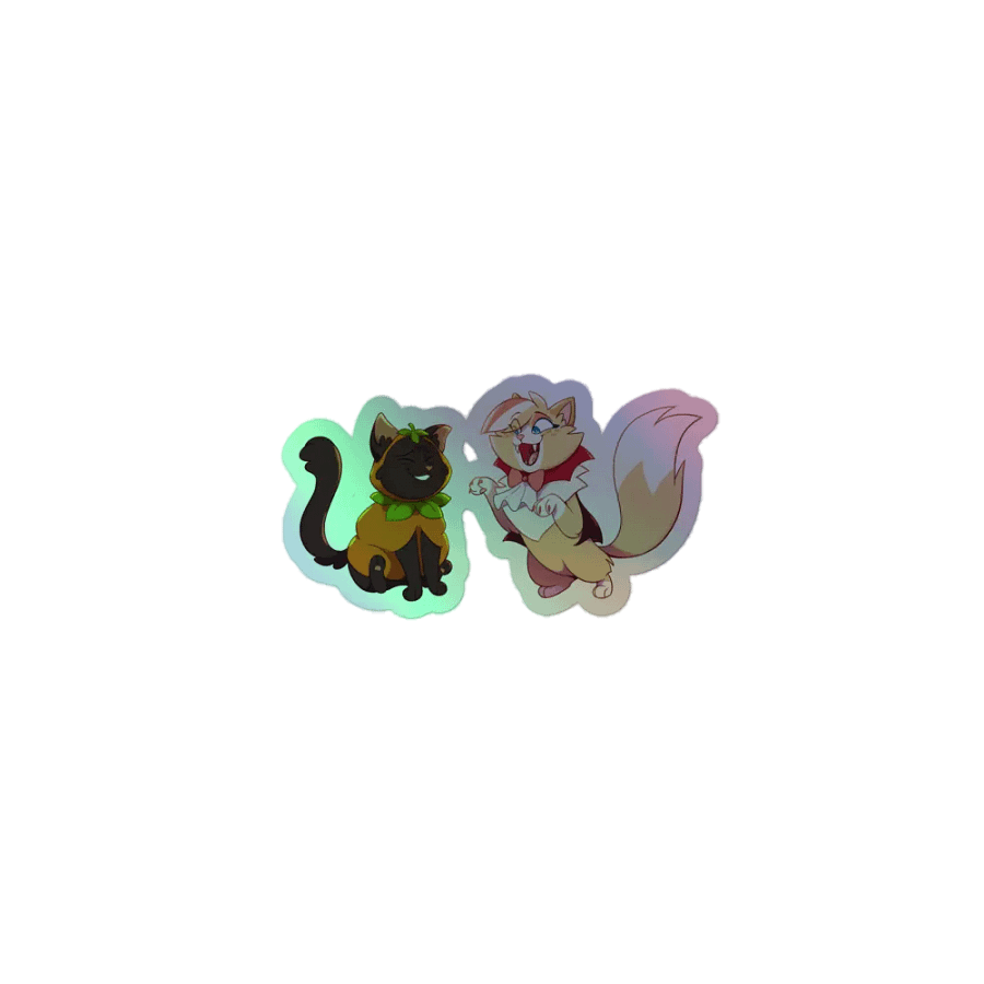 Cream & Spooky Halloween Sticker V2 (Holographic) product image (2)