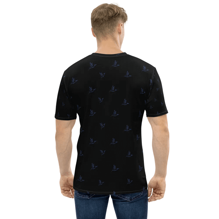 humming birds on black t shirt product image (1)