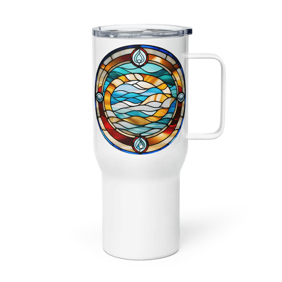 Spiritual Aquarius - Unique Travel Mug Design - Circle Energy product image (3)