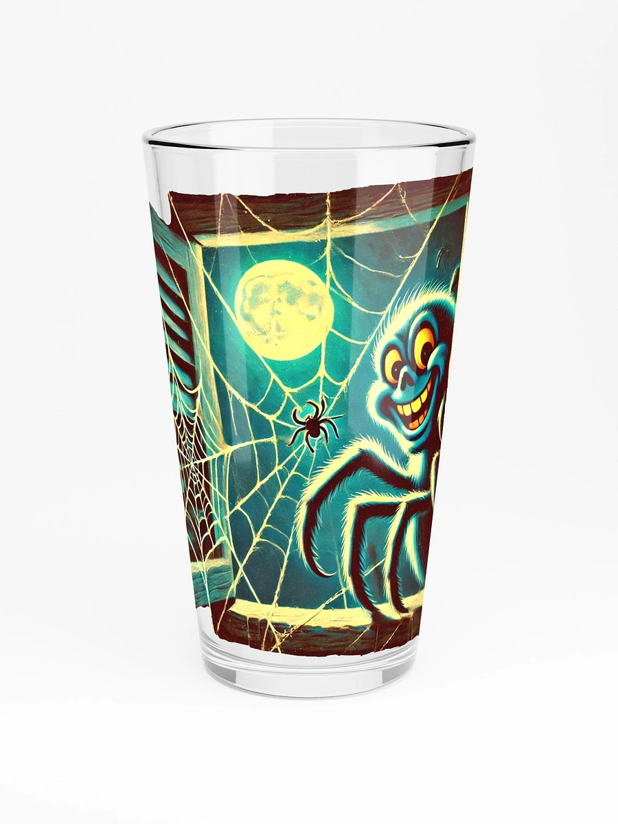 Giant Spider in a Window 16 oz Glass - Spooky Glassware product image (3)