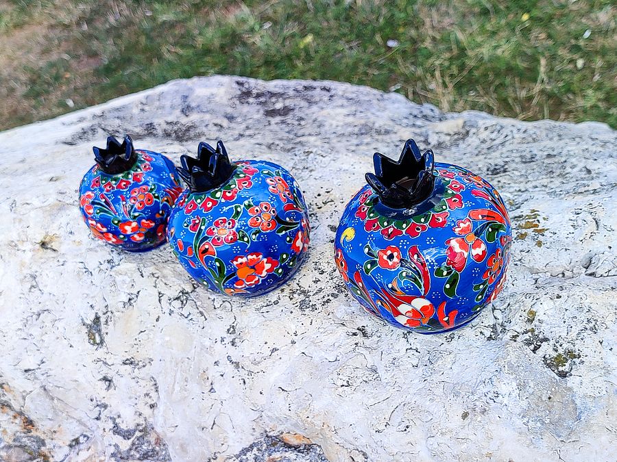 Illuminate Your Space with Handmade Turkish Ceramic Pomegranates! — handmade pottery, handmade ceramic, home decor, handmade gift product image (3)