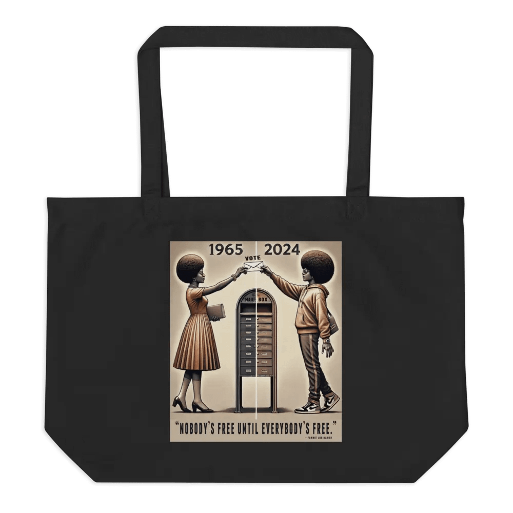 "Nobody’s Free" Tote Bag – Carry the Legacy, Preserve the Rights product image (2)
