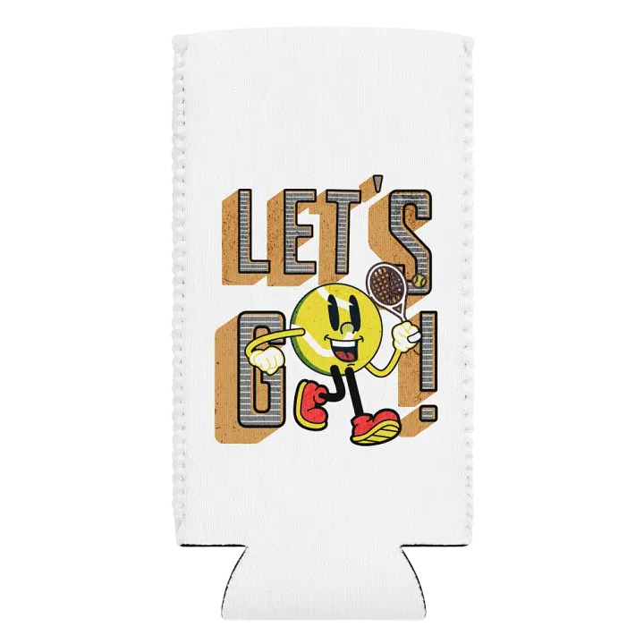 Lets Go Mascot Tennis Ball Coozie Can Cooler product image (1)