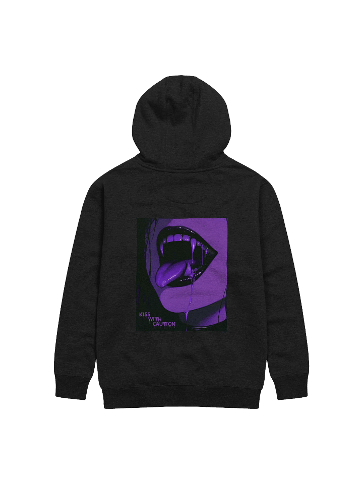 Kiss With Caution Back Printed Hoodie product image (26)