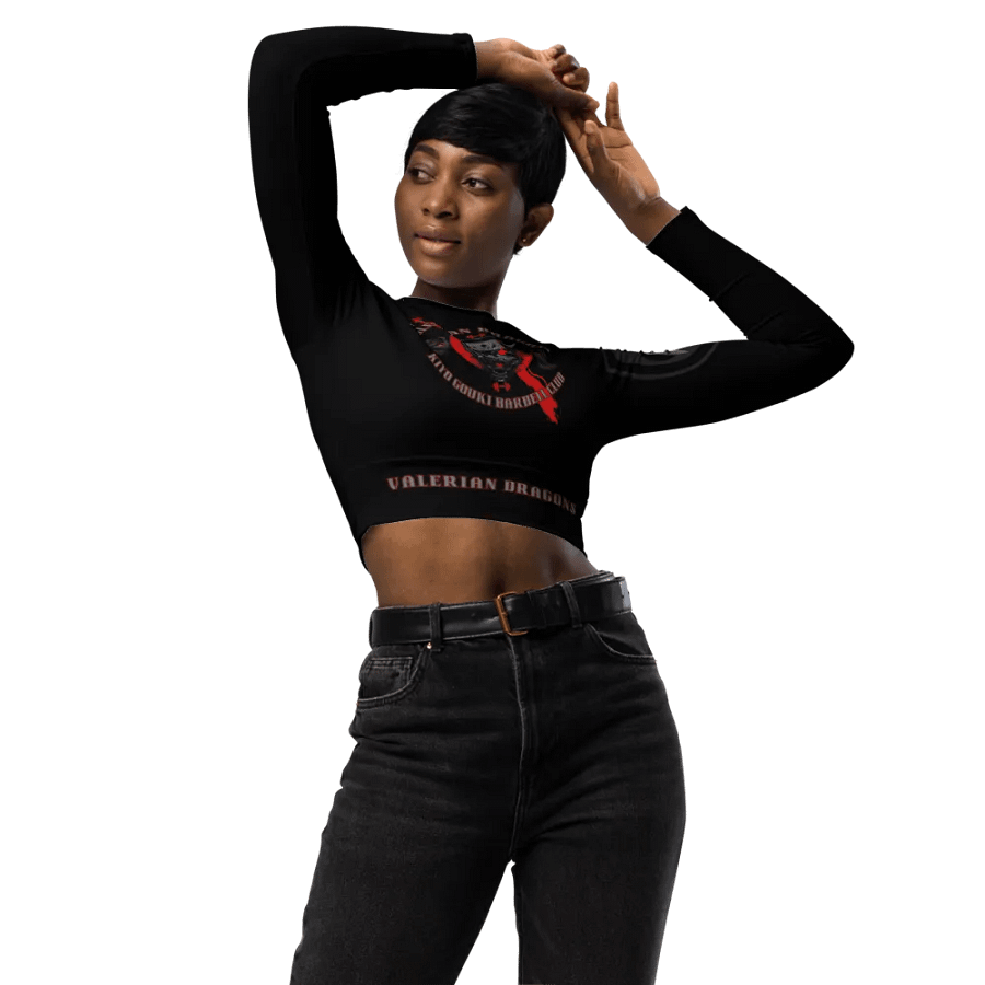 women oni crop top long sleeve (BLXK) product image (10)