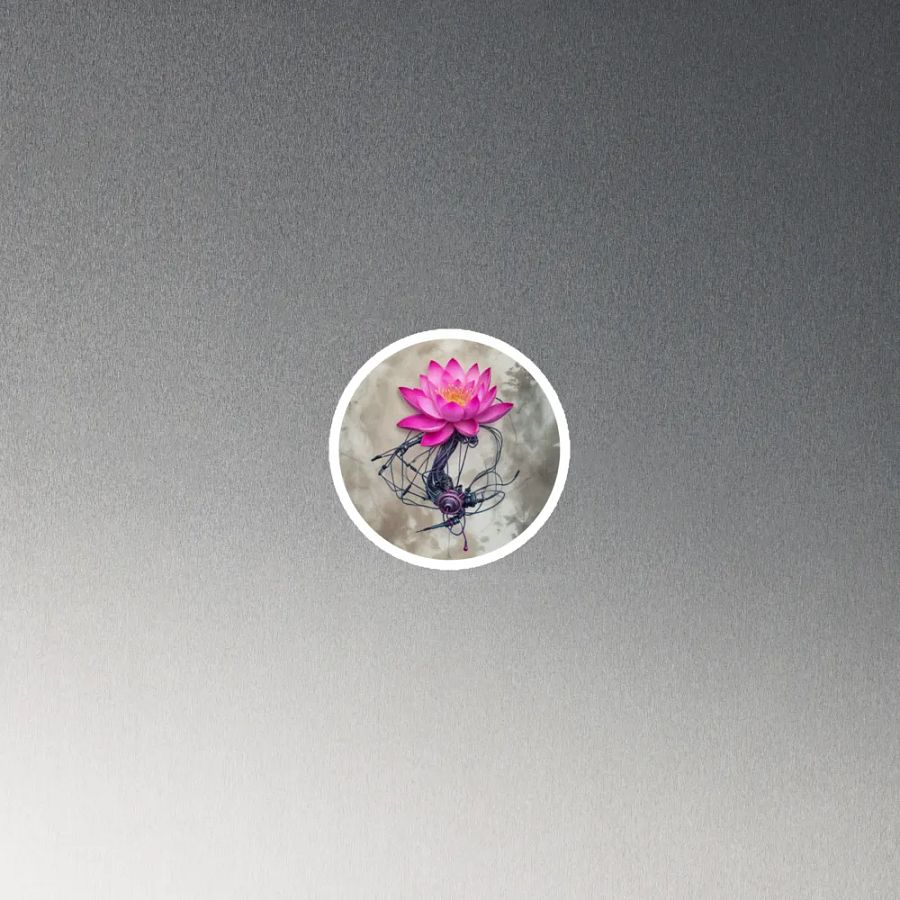 Digital Lotus Bloom Magnets product image (2)