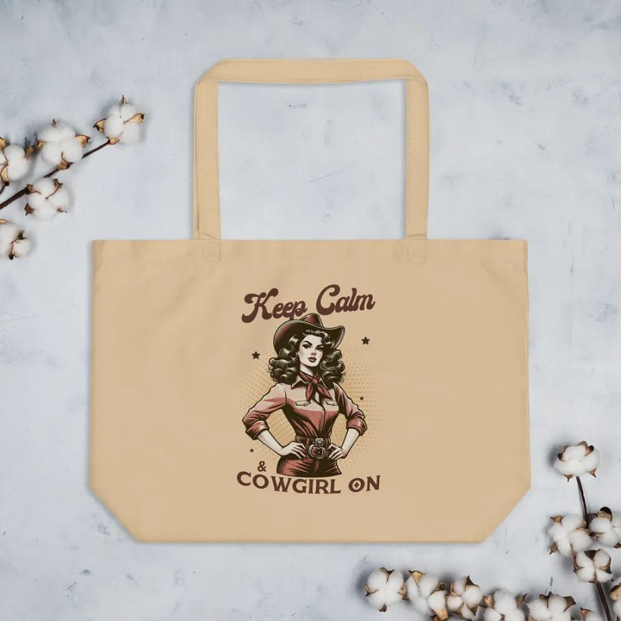 Keep Calm And Cowgirl On Tote product image (3)