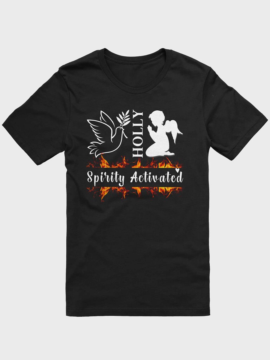 Holly Spirit Activated, Christian Faith Bell a Canvas T-shirt product image (3)