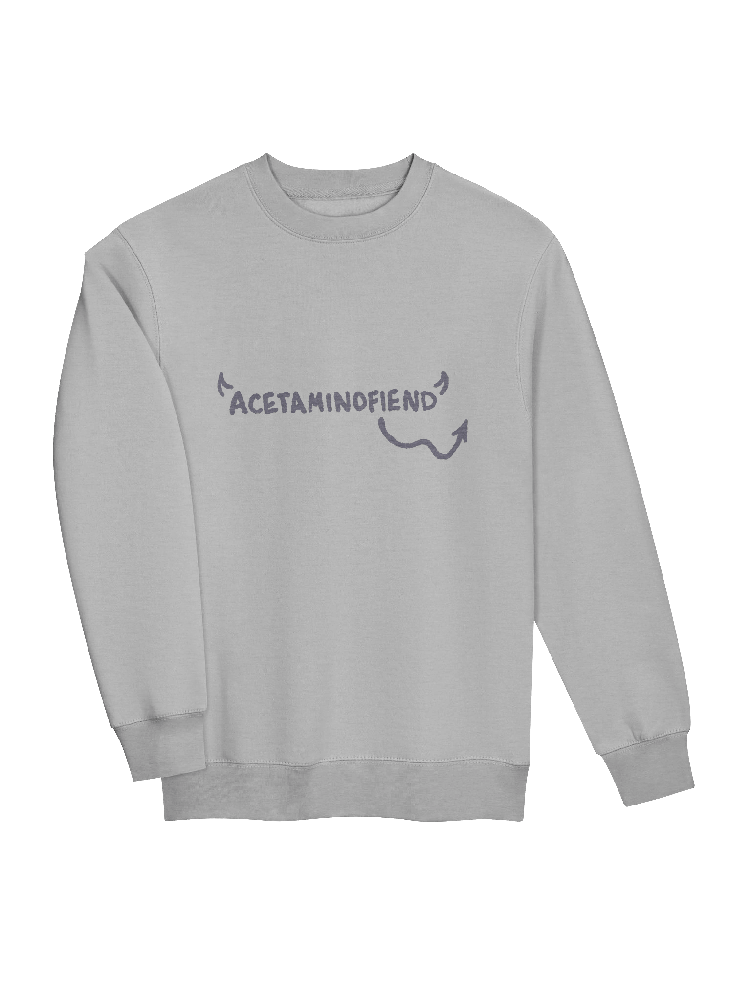 ACETAMINOFIEND handwritten (lavender) heather crewneck product image (5)