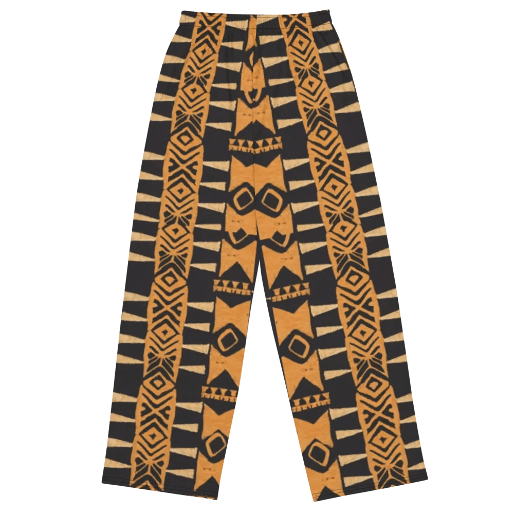 African-Inspired Brown & Black Pants, Unisex product image (1)