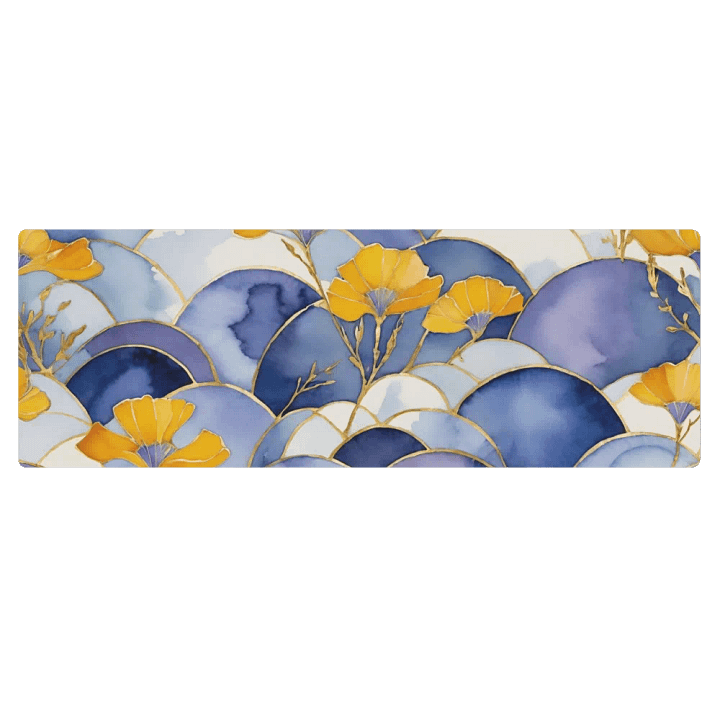 Floral Sky Stained Glass Yoga Mat product image (1)